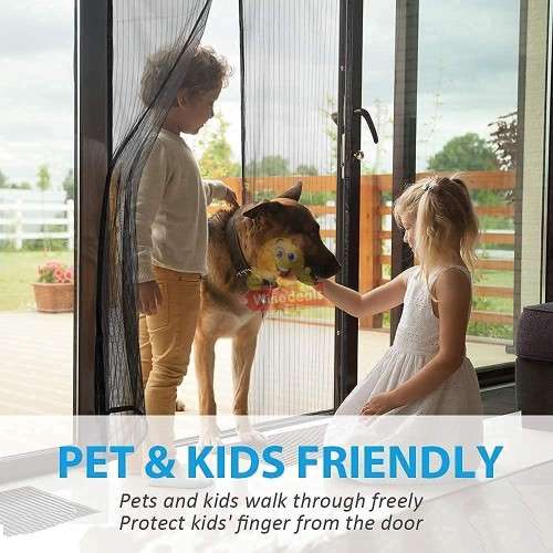 Hands-Free Magnetic Mosquito Screen Door, Keep FRESH AIR in and BUGS OUT!
