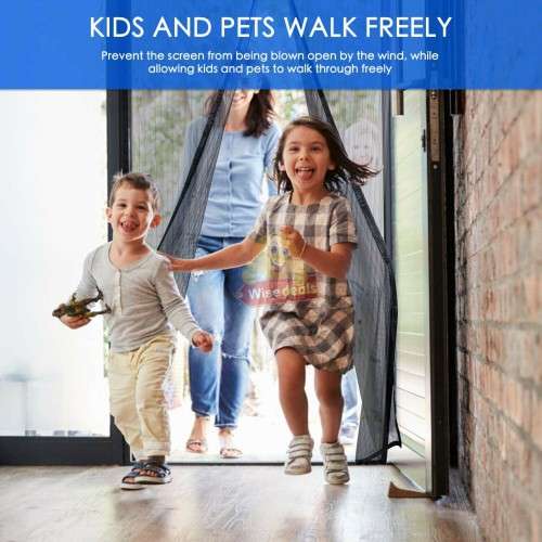 Hands-Free Magnetic Mosquito Screen Door, Keep FRESH AIR in and BUGS OUT!