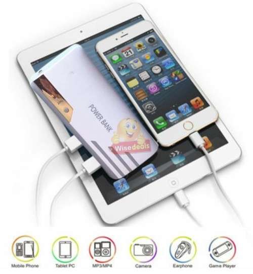 28 000mAh Power Bank With 3 USB Ports and Flashlight, Fast Charge, Portable and Convenient