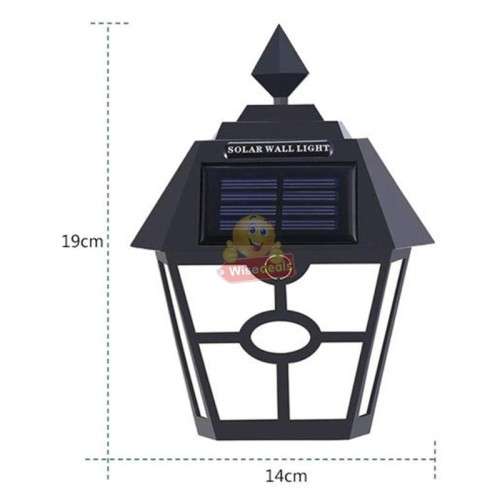 Solar Wall Light with Motion Control and Dim Mode