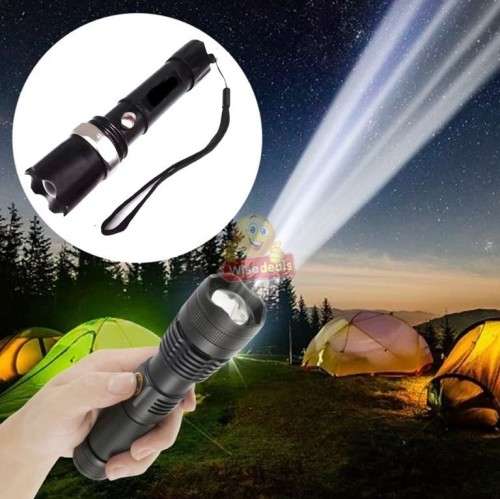 Super Bright 1500 Lumens CREE LED Zoomable Flashlight in Carry Case