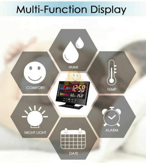 Digital LCD Clock with Voice Control and Backlight