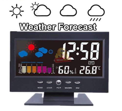 Digital LCD Clock with Voice Control and Backlight