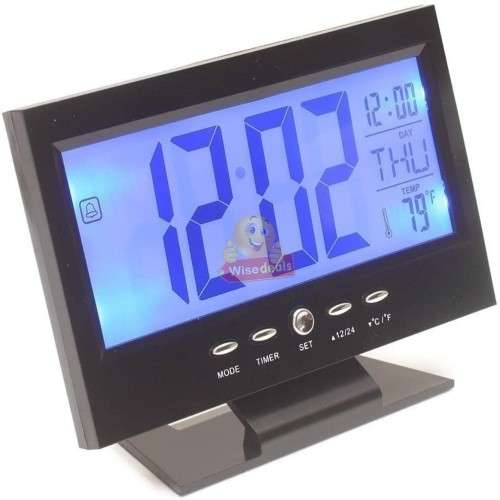 Digital LCD Clock with Voice Control and Backlight