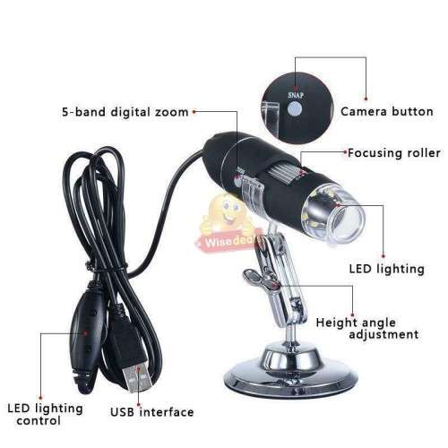 1600X USB Digital Microscope with Metal Stand
