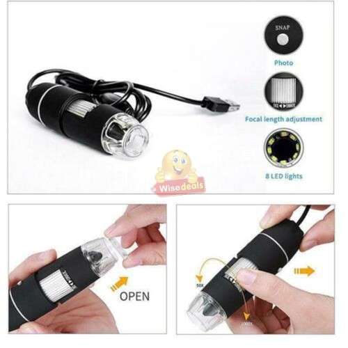 1600X USB Digital Microscope with Metal Stand