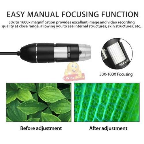 1600X USB Digital Microscope with Metal Stand