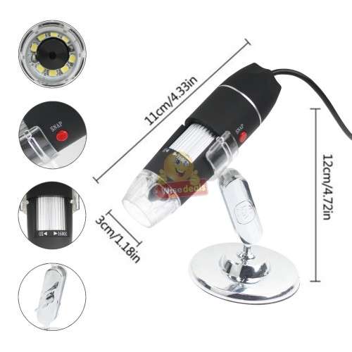 1600X USB Digital Microscope with Metal Stand