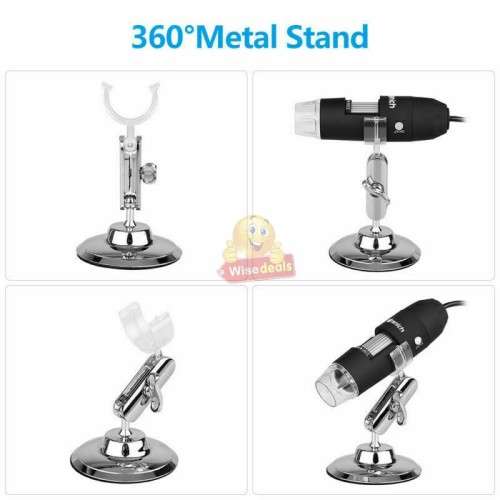 1600X USB Digital Microscope with Metal Stand