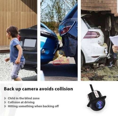 Waterproof HD Rear View Camera  170-degree Wide Viewing Angle