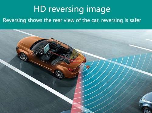 Waterproof HD Rear View Camera  170-degree Wide Viewing Angle