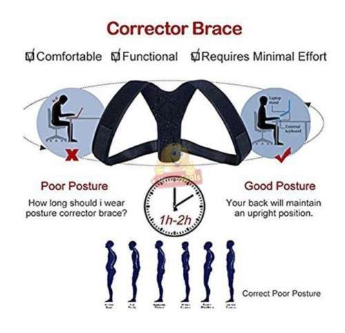 Energizing Posture Support Brace for Better Posture, Cosy and Lightweight