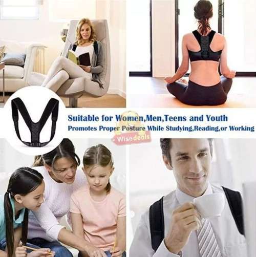 Energizing Posture Support Brace for Better Posture, Cosy and Lightweight