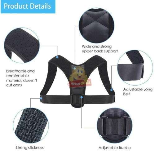 Energizing Posture Support Brace for Better Posture, Cosy and Lightweight