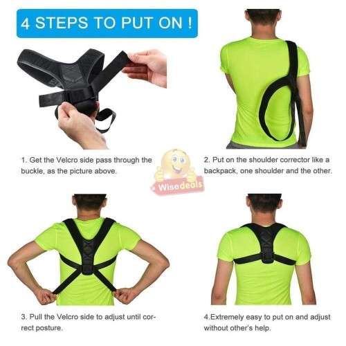 Energizing Posture Support Brace for Better Posture, Cosy and Lightweight