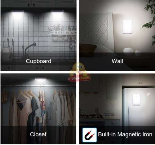 Battery Operated LED Dimmer Switch Light with 3 mounting options