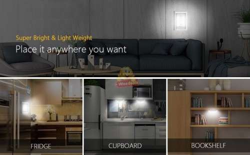 Battery Operated LED Dimmer Switch Light with 3 mounting options