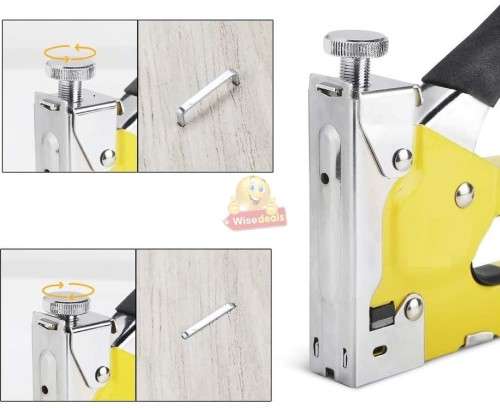 Heavy Duty Staple Gun with 2 boxes of 3 different types of staples