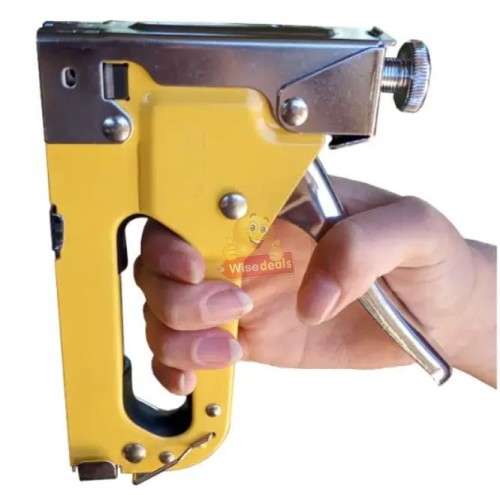Heavy Duty Staple Gun with 2 boxes of 3 different types of staples