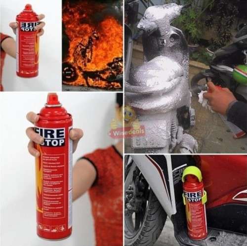 1000ML Mini Fire Extinguisher with Stand - Perfect for Car, House, Office etc.