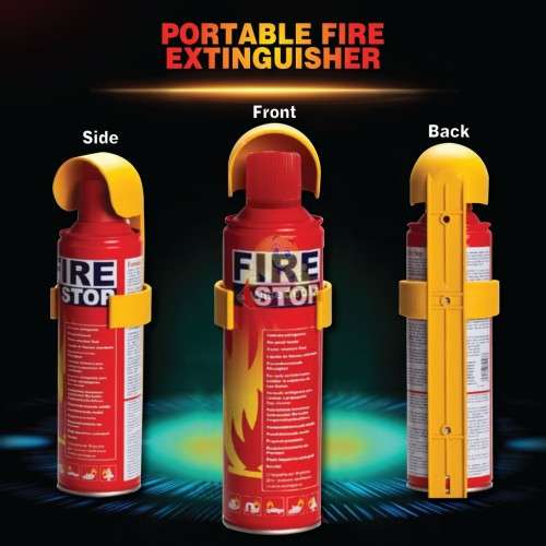 1000ML Mini Fire Extinguisher with Stand - Perfect for Car, House, Office etc.
