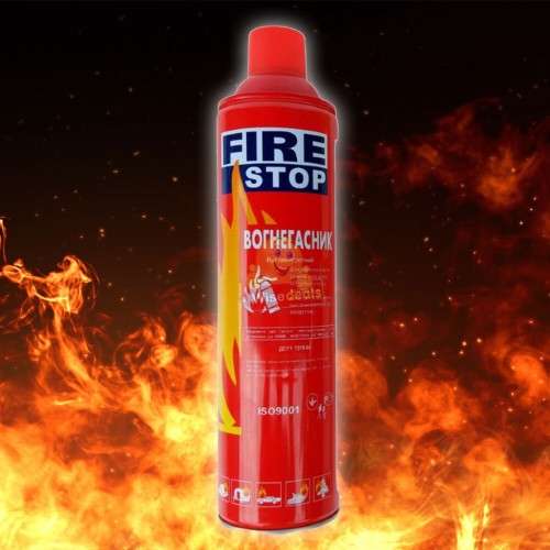 1000ML Mini Fire Extinguisher with Stand - Perfect for Car, House, Office etc.