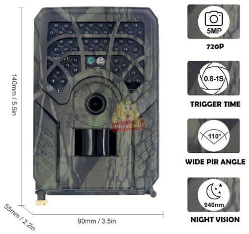 Hunting Camera Clear 5MP pictures and Videos for Indoor and Outdoor use and at home