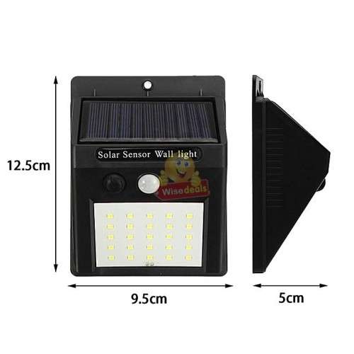 Motion Sensor LED Solar Wall Light with 3 Setting Modes