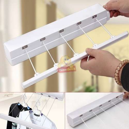 5 Line 3.75m Retractable Clothing Dryer with Automatic Bracket