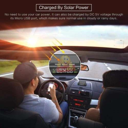 SOLAR and USB Charging Tyre Pressure Monitoring System