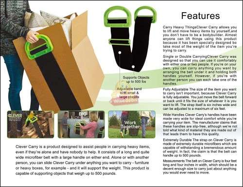 Adjustable Lifting and Moving Strap  Lift and Carry Virtually Anything up to 275 KG