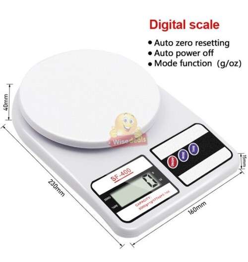 Digital Electric Kitchen Scale with LED Display