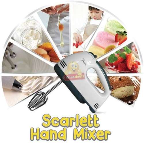 7 Speed Electric Handheld Mixer - Compact, Safe, Convenient, and Powerful