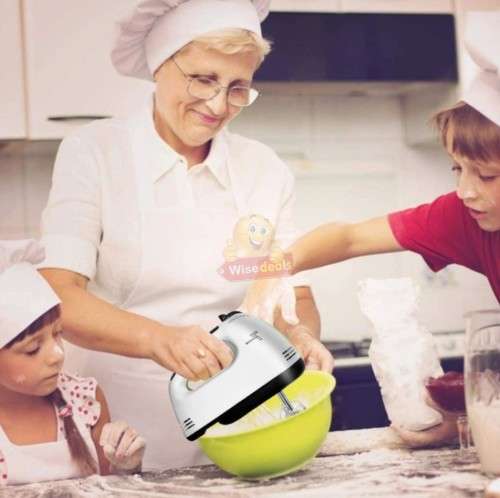 7 Speed Electric Handheld Mixer - Compact, Safe, Convenient, and Powerful