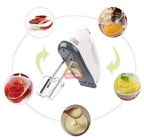 7 Speed Electric Handheld Mixer - Compact, Safe, Convenient, and Powerful