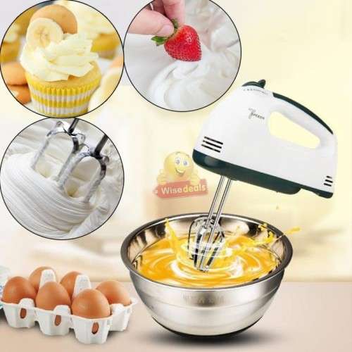 7 Speed Electric Handheld Mixer - Compact, Safe, Convenient, and Powerful
