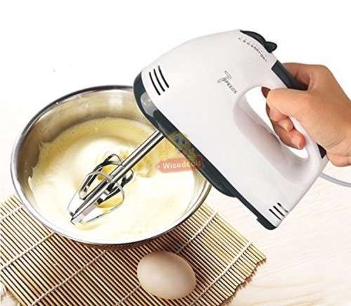 7 Speed Electric Handheld Mixer - Compact, Safe, Convenient, and Powerful