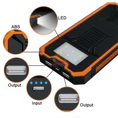 20 000mAh Solar Power Bank