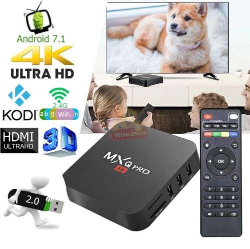 4K MXQ Pro 64 Bit WIFI TV Box Media Player