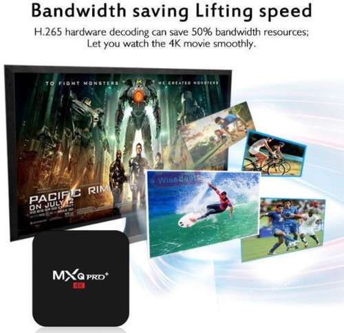 4K MXQ Pro 64 Bit WIFI TV Box Media Player