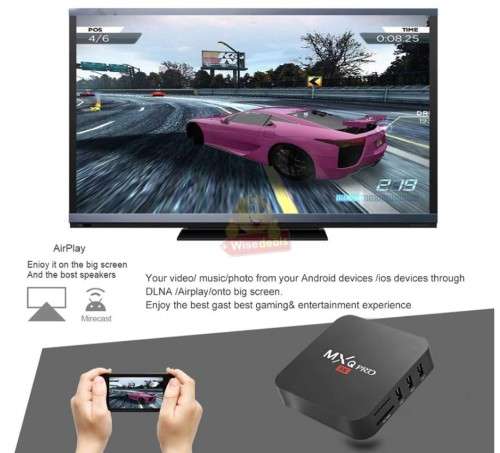 4K MXQ Pro 64 Bit WIFI TV Box Media Player