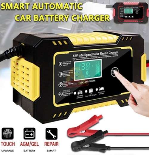 12V 6A Intelligent Pulse Repair Battery Charger