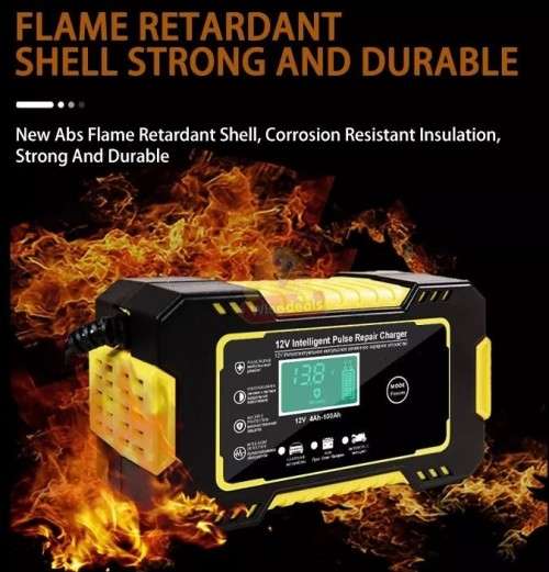 12V 6A Intelligent Pulse Repair Battery Charger