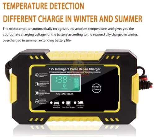 12V 6A Intelligent Pulse Repair Battery Charger