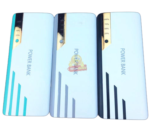 20 000mAh Power Bank With 3 USB Ports and Flashlight, Fast Charge, Portable and Convenient