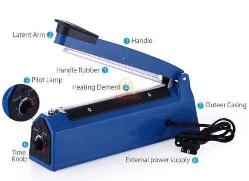Large 200mm Heating Impulse Sealer