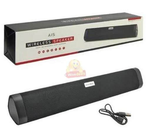 Wireless Bluetooth Soundbar with amazing bass, crisp and clean sound, support TF, FM, USB, BT TWS