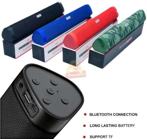 Wireless Bluetooth Soundbar with amazing bass, crisp and clean sound, support TF, FM, USB, BT TWS
