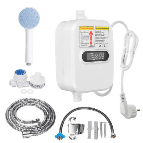 Instant 3 second warm water Shower Faucet with LCD temperature display