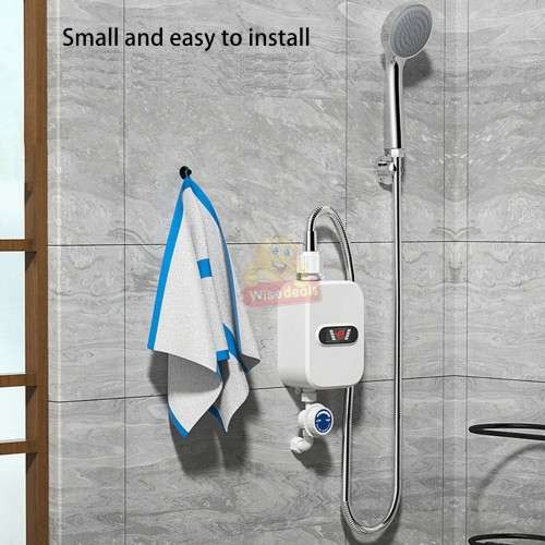 Instant 3 second warm water Shower Faucet with LCD temperature display